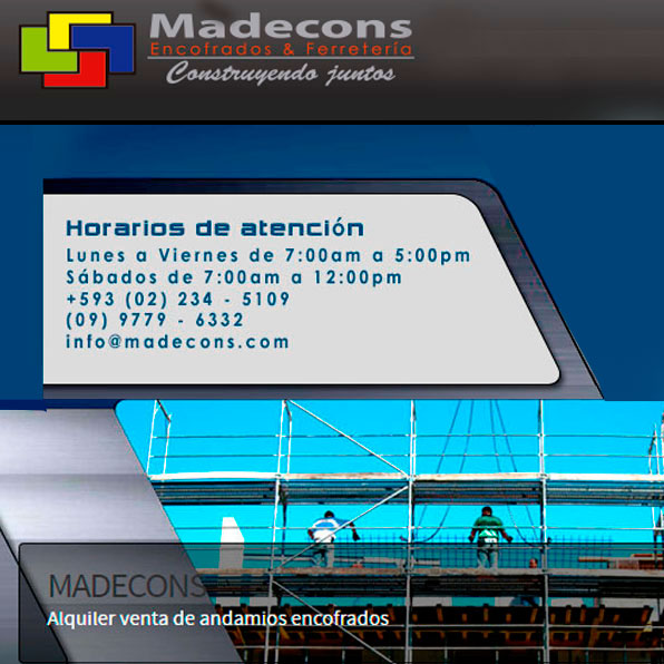 Encofrados y andamios Madecons